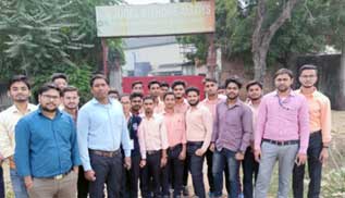 Industrial visit at jugal kishore alloy faizabad road semra lucknow on 16/11/2019 for second year students.